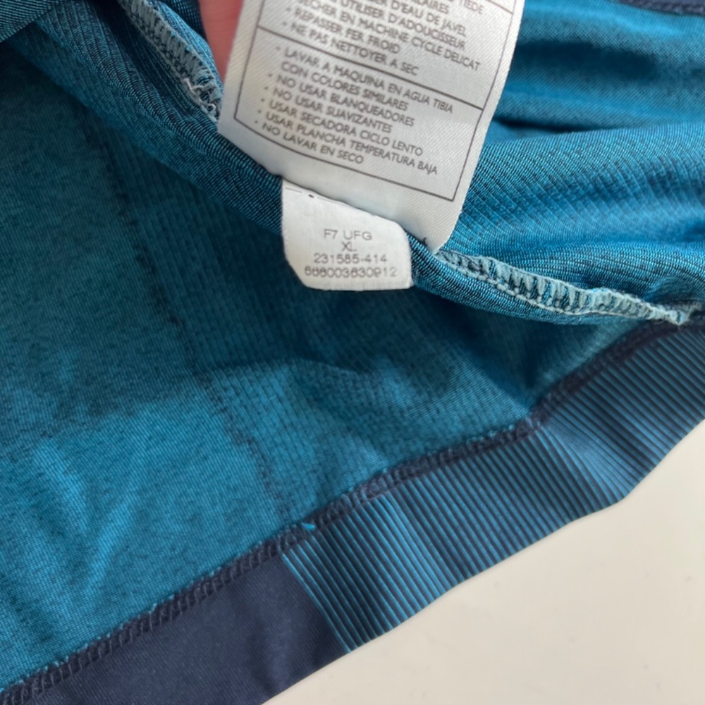 Nike Golf Innovation Futuristic Teal Quarter Zip Performance Golf Polo Mens XL - Picture 8 of 8